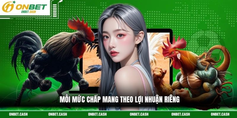 Cách Chấp Tiền Gà Chọi - Quy Luật Phân Định Thắng Thua 4 Mỗi mức chấp mang theo lợi nhuận riêng